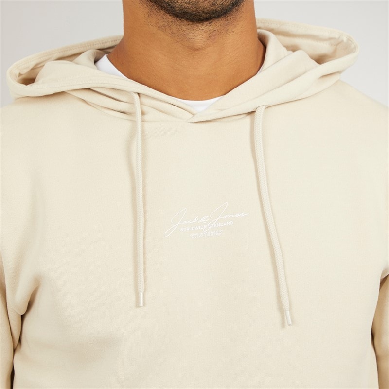 JACK & JONES Herre Cover Script Tracksuit Moonbeam - Billede 3