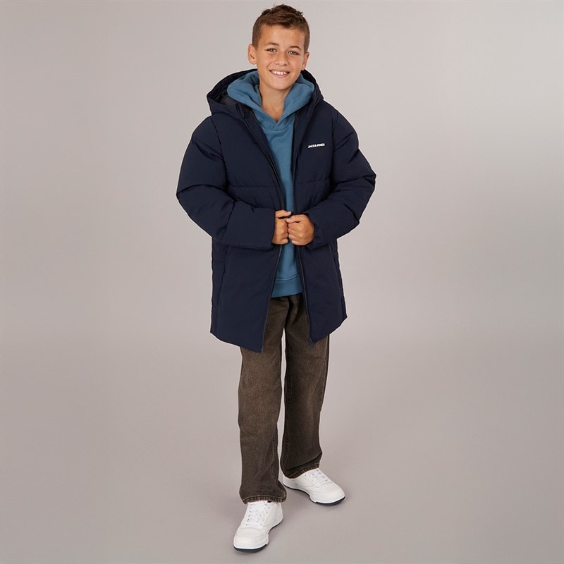 JACK & JONES Drenge Brady Puffer Jakke Sky Captain - Billede 3