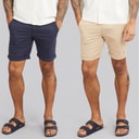 JACK & JONES Herre JJ Dave To Pak Chino Shorts Navy / White Peppper