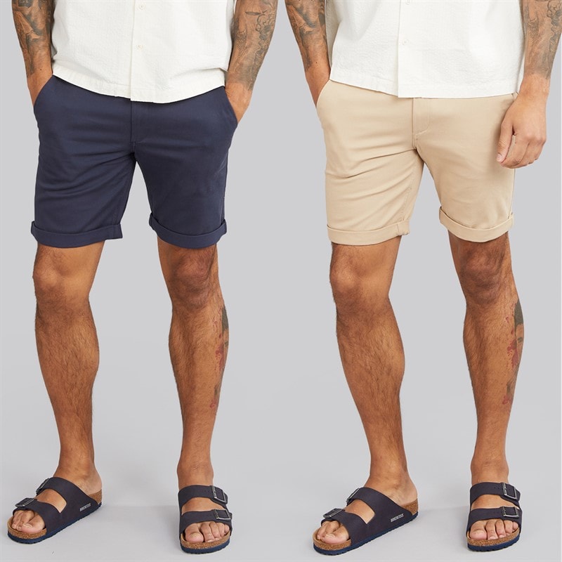 JACK & JONES Herre JJ Dave To Pak Chino Shorts Navy / White Peppper