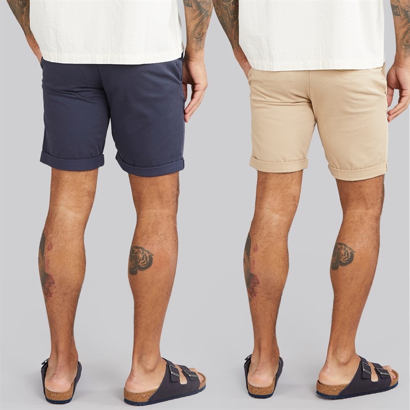 JACK & JONES Herre JJ Dave To Pak Chino Shorts Navy / White Peppper - Billede 2