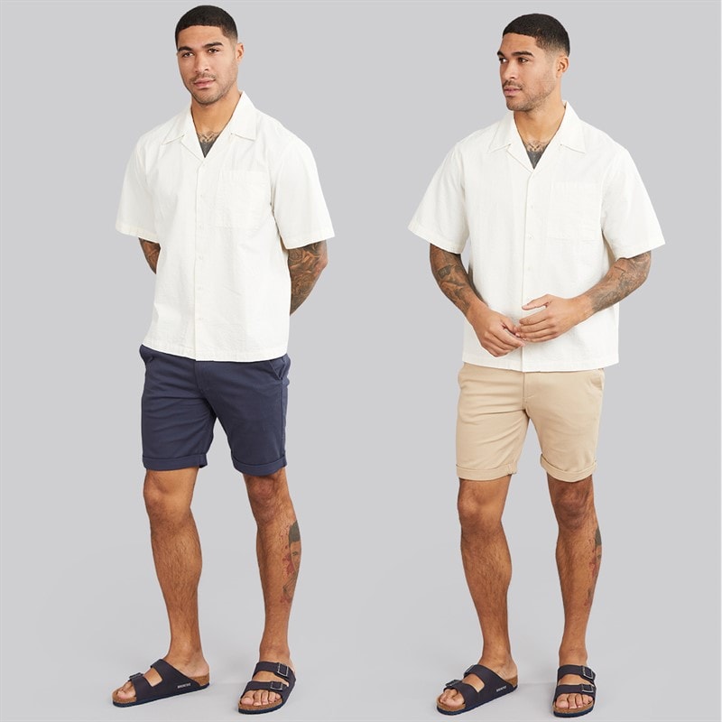 JACK & JONES Herre JJ Dave To Pak Chino Shorts Navy / White Peppper - Billede 3