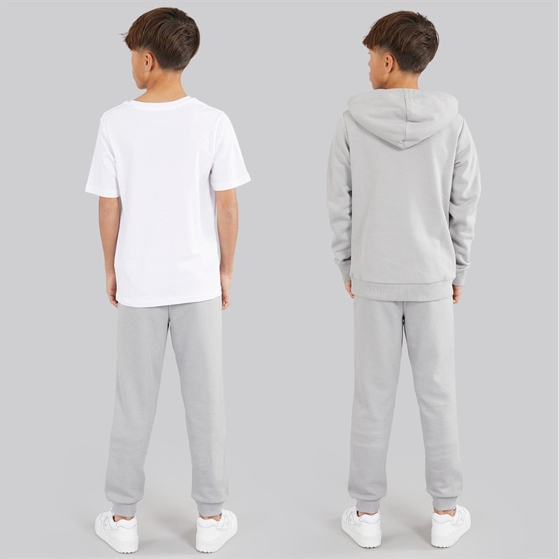 JACK & JONES Drenge Rarry Tre Dels Træningsdragt Og T-Shirt Sæt Alloy / Hvid - Billede 2