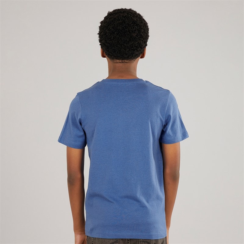 JACK & JONES Drenge Atfal Tre Pakke T-shirts Colbalt Blå / Hvid / Navy Print - Billede 3