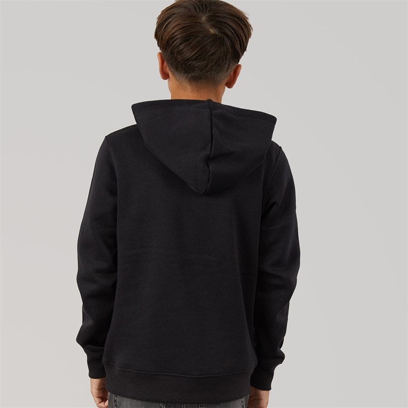 JACK & JONES Drenge Peak Hættetrøje Sort - Billede 2