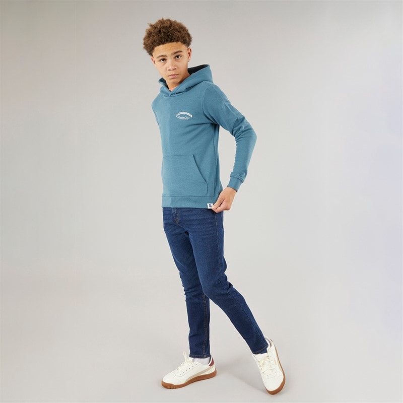 JACK & JONES Drenge Brandes Back Hættetrøje Ocean View - Billede 4