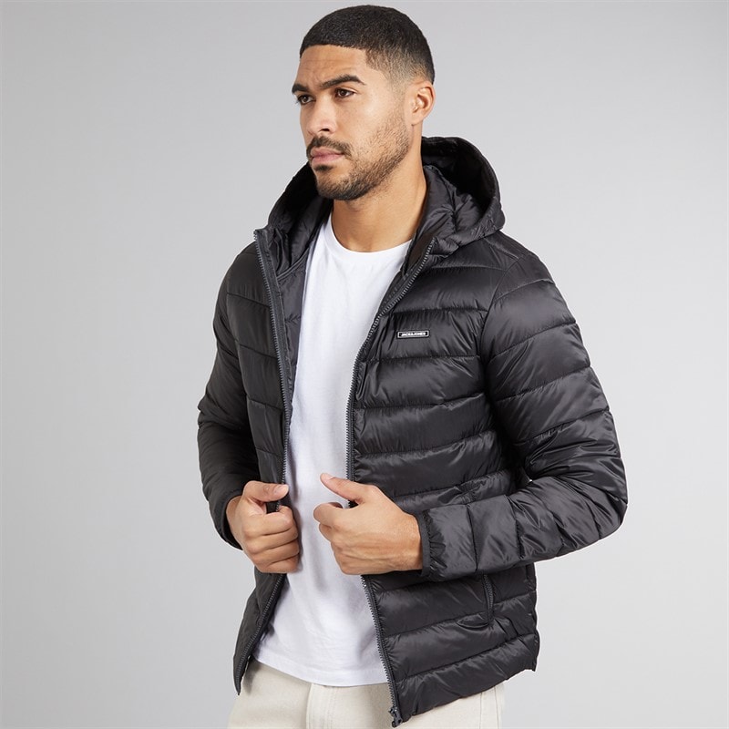 JACK & JONES Herre Logan Letvægts Dunjakke Sort - Billede 1