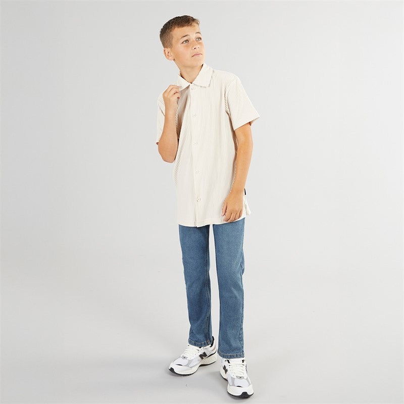 JACK & JONES Drenge Interlude Skjorte Moonbeam - Billede 4