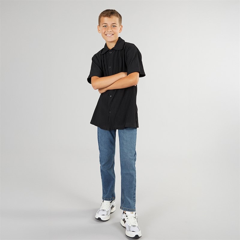 JACK & JONES Drenge Interlude Skjorte Sort - Billede 4