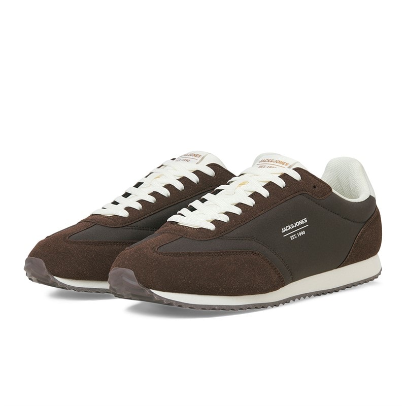 JACK & JONES Herre Retro Runner Sko Pottejord - Billede 4