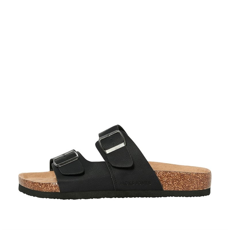 JACK & JONES Herre Oslo PU Sandaler Antracit - Billede 1