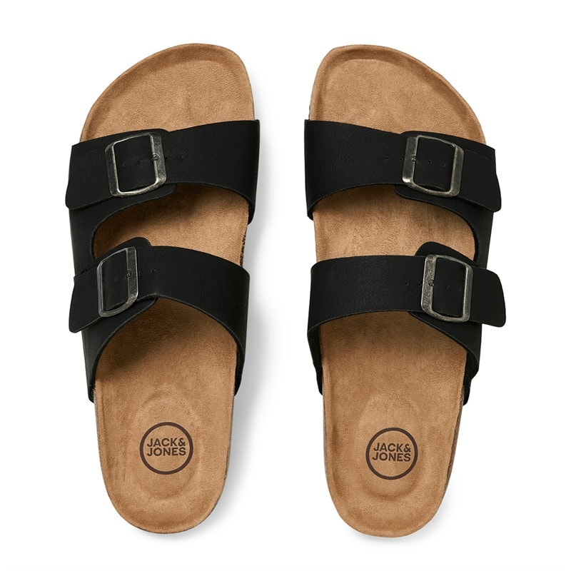 JACK & JONES Herre Oslo PU Sandaler Antracit - Billede 3