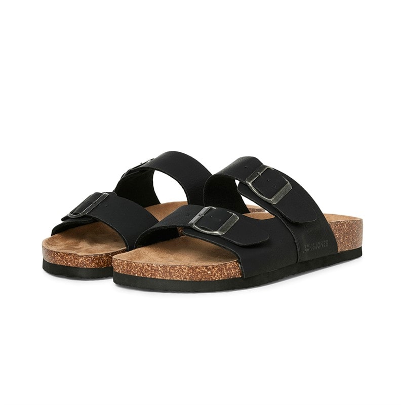 JACK & JONES Herre Oslo PU Sandaler Antracit - Billede 4