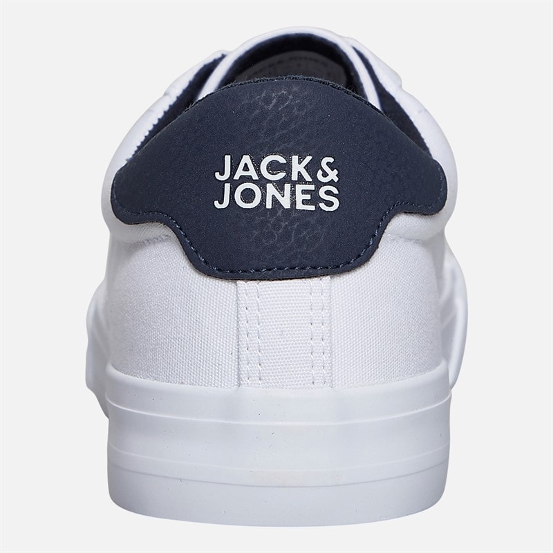 JACK & JONES Herre Basis Lærredssko Hvid - Billede 3