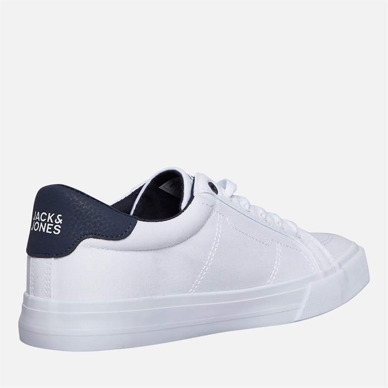 JACK & JONES Herre Basis Lærredssko Hvid - Billede 5