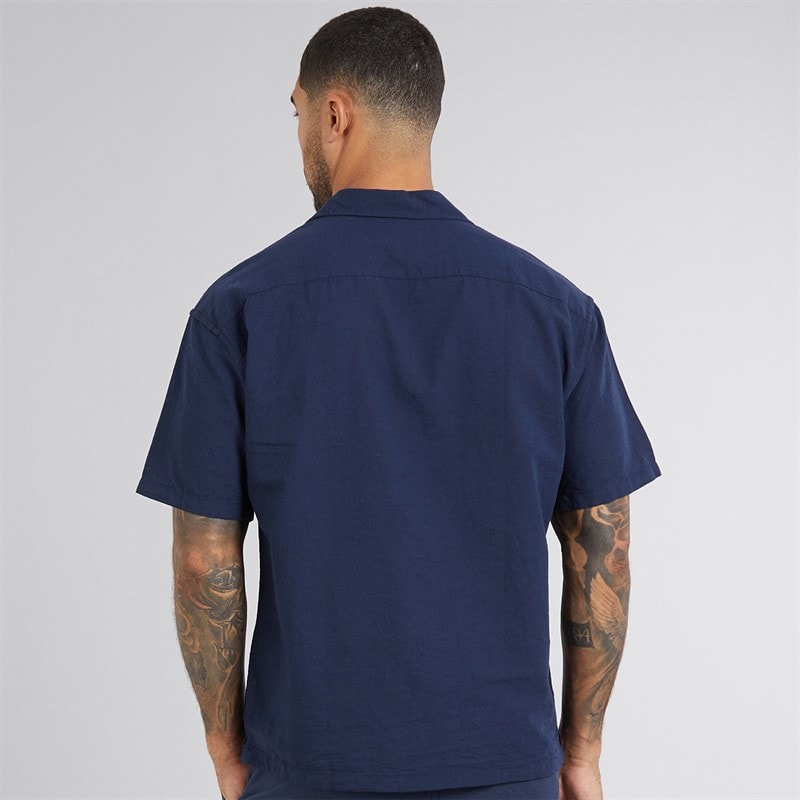 JACK & JONES Herre Sommer Resort Kortærmet Skjorte Marineblå Blazer - Billede 2