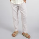 JACK & JONES Herre Kane Paros hør blanding bukser Crockery