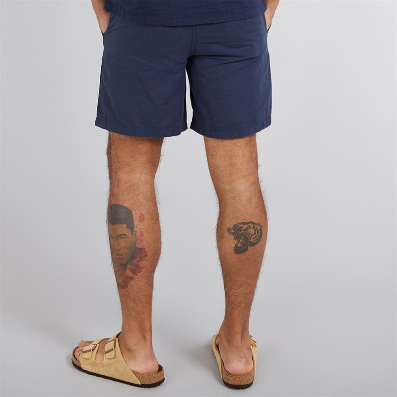 JACK & JONES Herre Jaiden Linned Blanding Shorts Navy Blazer - Billede 2