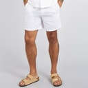 JACK & JONES Herre Jaiden Linnedblanding Shorts Hvid
