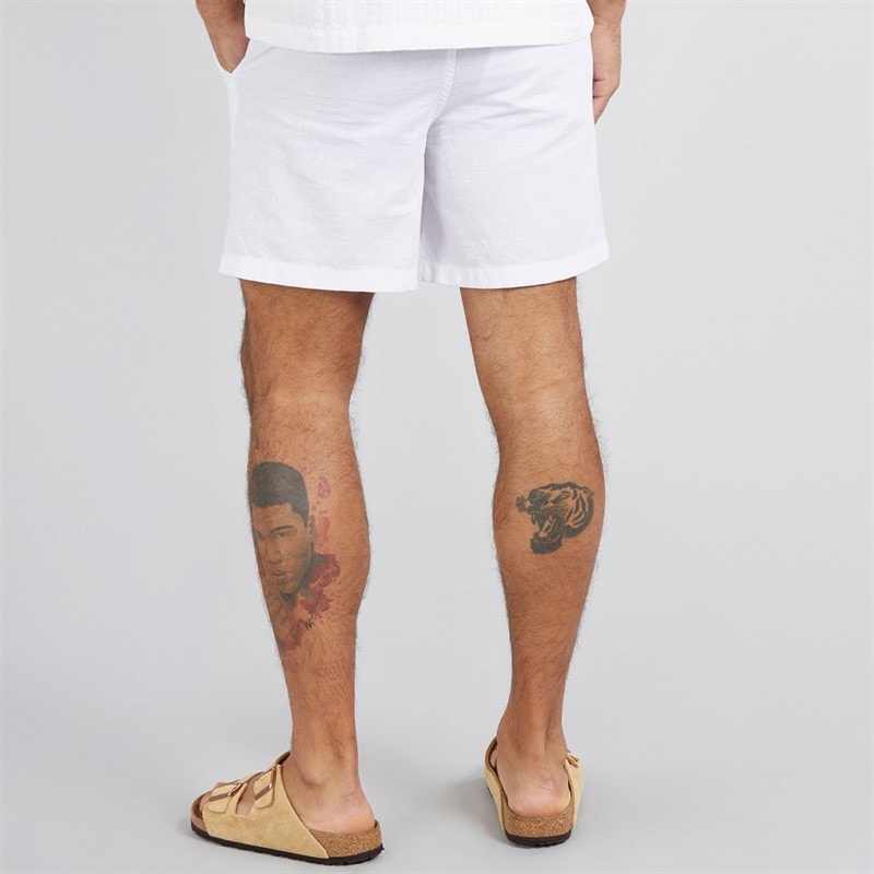 JACK & JONES Herre Jaiden Linnedblanding Shorts Hvid - Billede 2