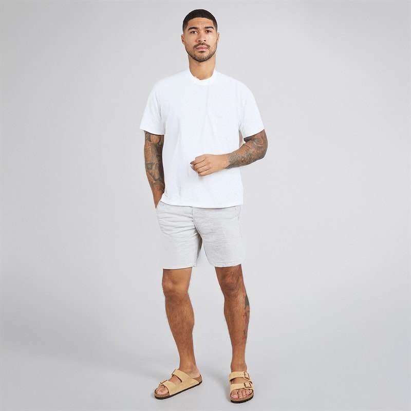 JACK & JONES Herre Jaiden Linnedblanding Shorts Hvid - Billede 3