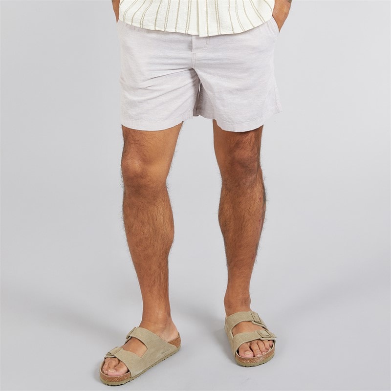 JACK & JONES Herre Jaiden Linned Blanding Shorts Crockery - Billede 1