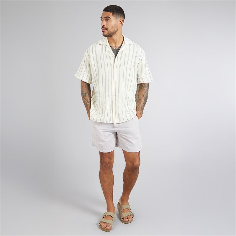 JACK & JONES Herre Jaiden Linned Blanding Shorts Crockery - Billede 3