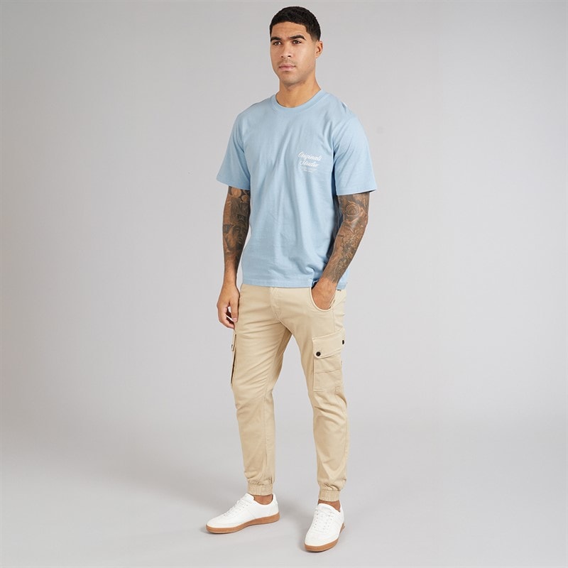 JACK & JONES Herre Norrebro Typo T-shirt Skyway - Billede 3