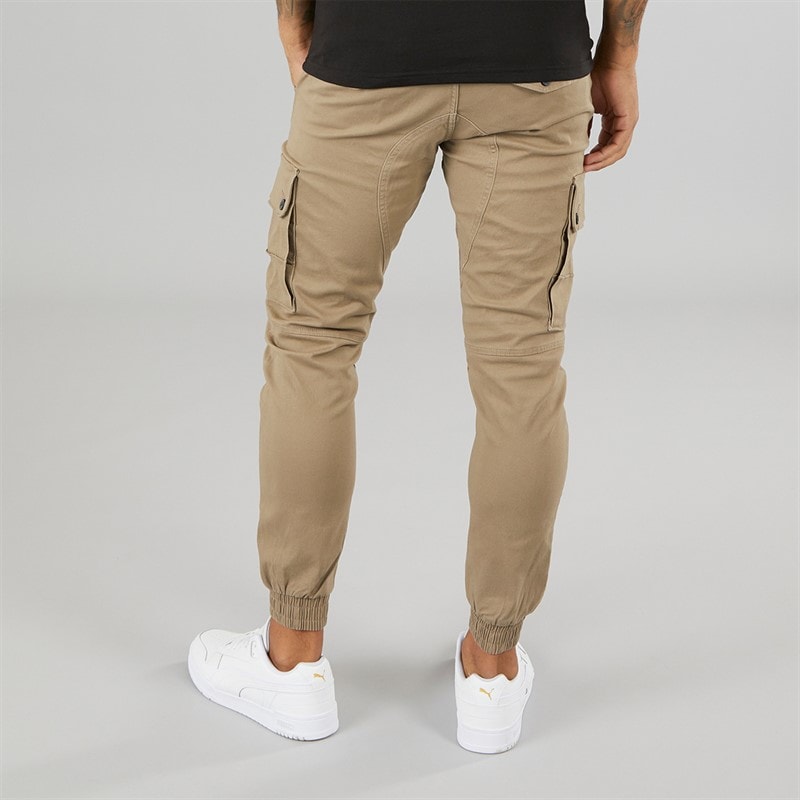 JACK & JONES Herre Paul Warner Akm 111 Cargo Bukser Brun - Billede 2
