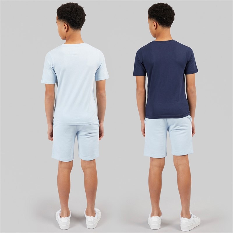 JACK & JONES Drenge Beau 2 Pak T-shirts og Shorts Sæt Cashmere Blue - Billede 2