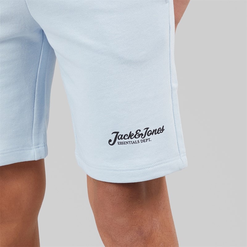 JACK & JONES Drenge Beau 2 Pak T-shirts og Shorts Sæt Cashmere Blue - Billede 5