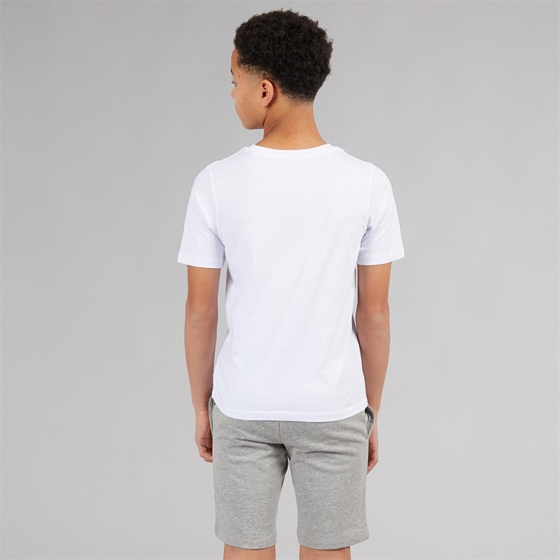 JACK & JONES Drenge Brandy T shirt og shorts sæt Hvid - Billede 2
