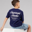 JACK & JONES Drenge Norrebro T shirt Ocean Cavern