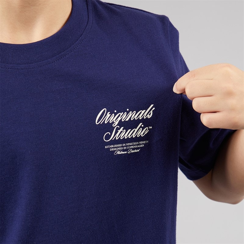JACK & JONES Drenge Norrebro T shirt Ocean Cavern - Billede 5
