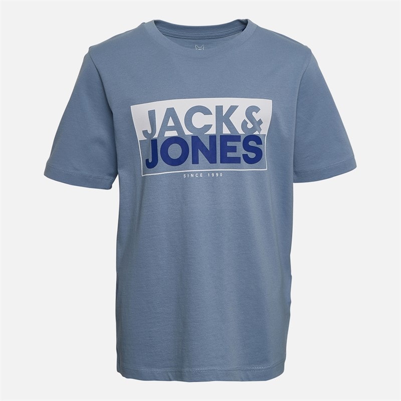 JACK & JONES Drenge Casper Fem pak T-shirts Iceberg Green - Billede 3