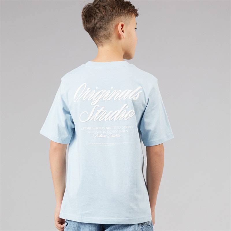JACK & JONES Drenge Norrebro T shirt Skyway - Billede 3