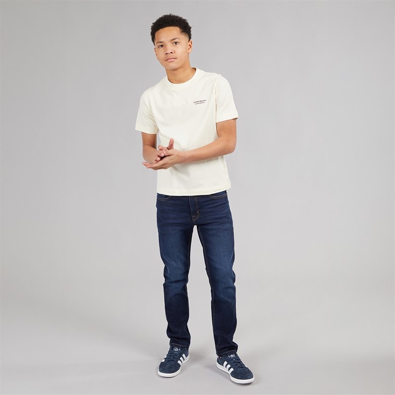 JACK & JONES Drenge Islington T-shirt Antique White - Billede 4