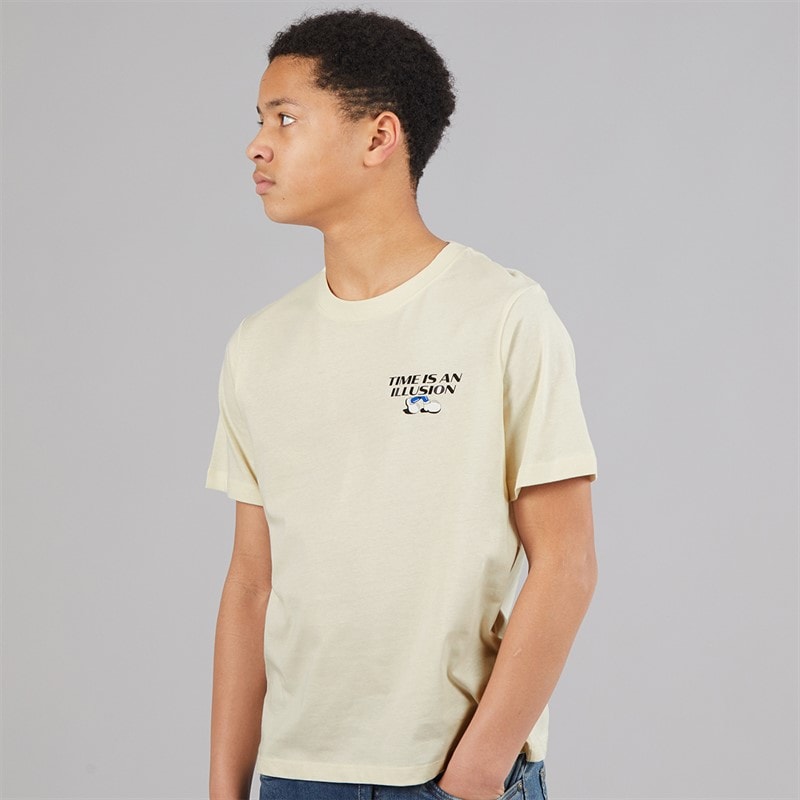 JACK & JONES Drenge Bigwig T-shirt Antique White - Billede 2