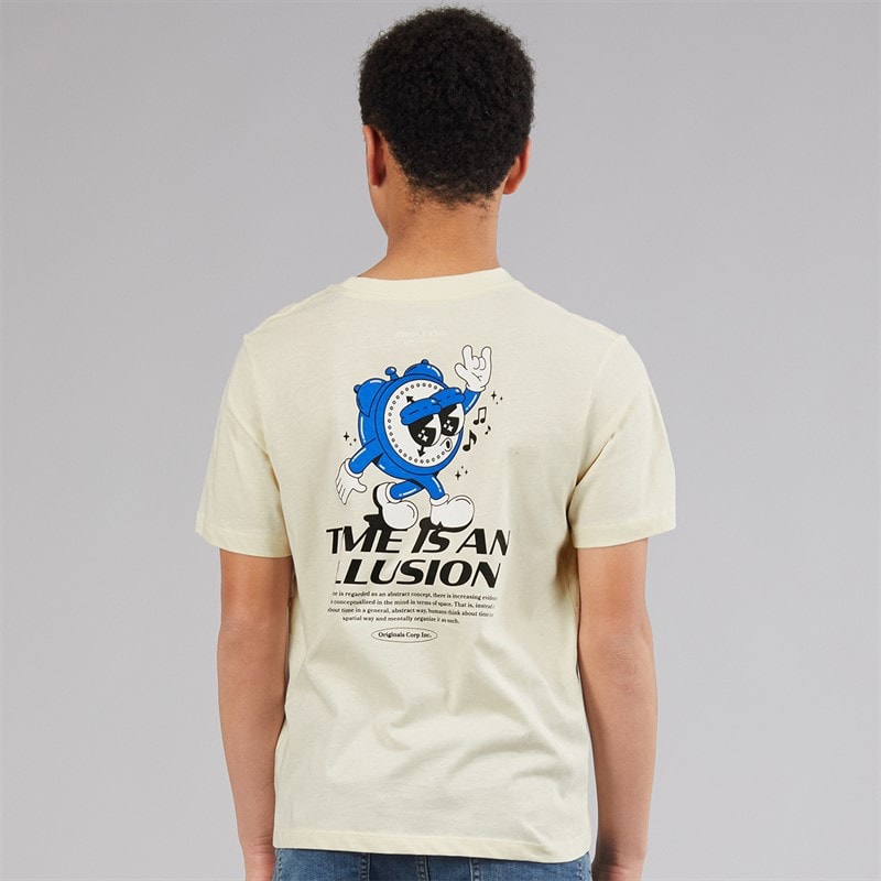 JACK & JONES Drenge Bigwig T-shirt Antique White - Billede 3