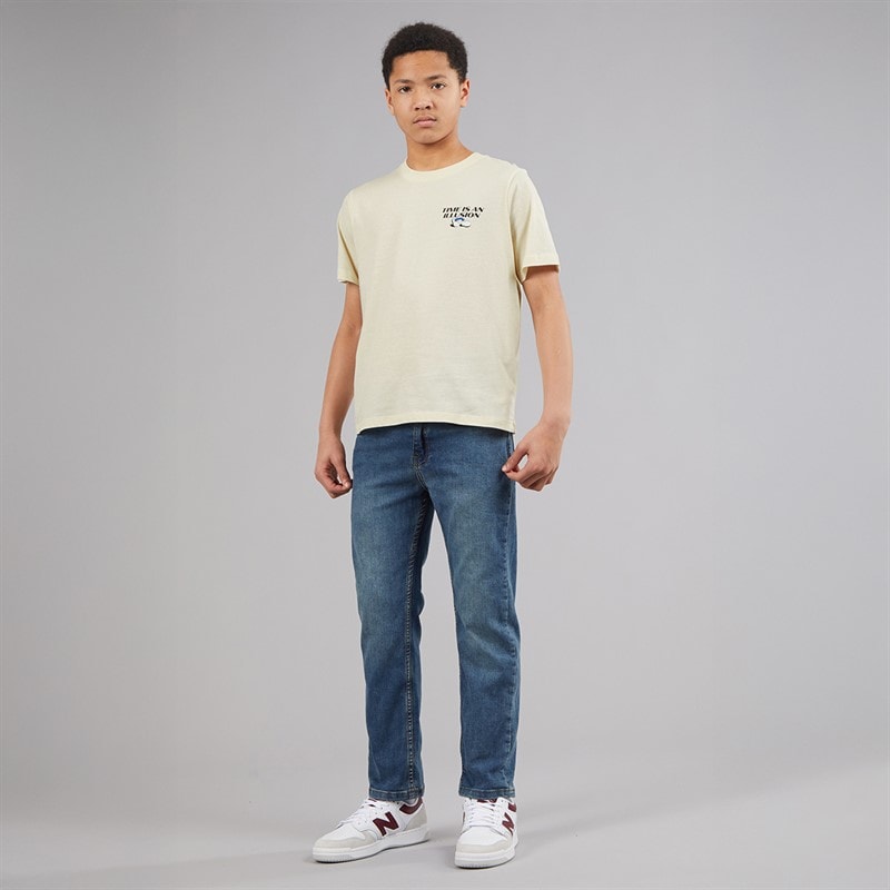 JACK & JONES Drenge Bigwig T-shirt Antique White - Billede 4