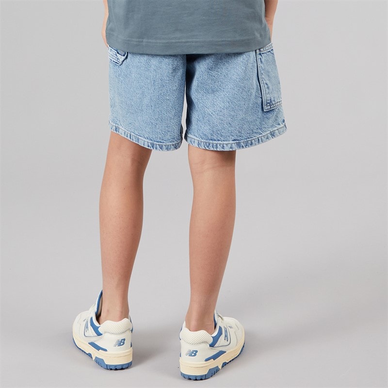 JACK & JONES Drenge Tony SQ 234 Carpenter Shorts Blue Denim - Billede 2