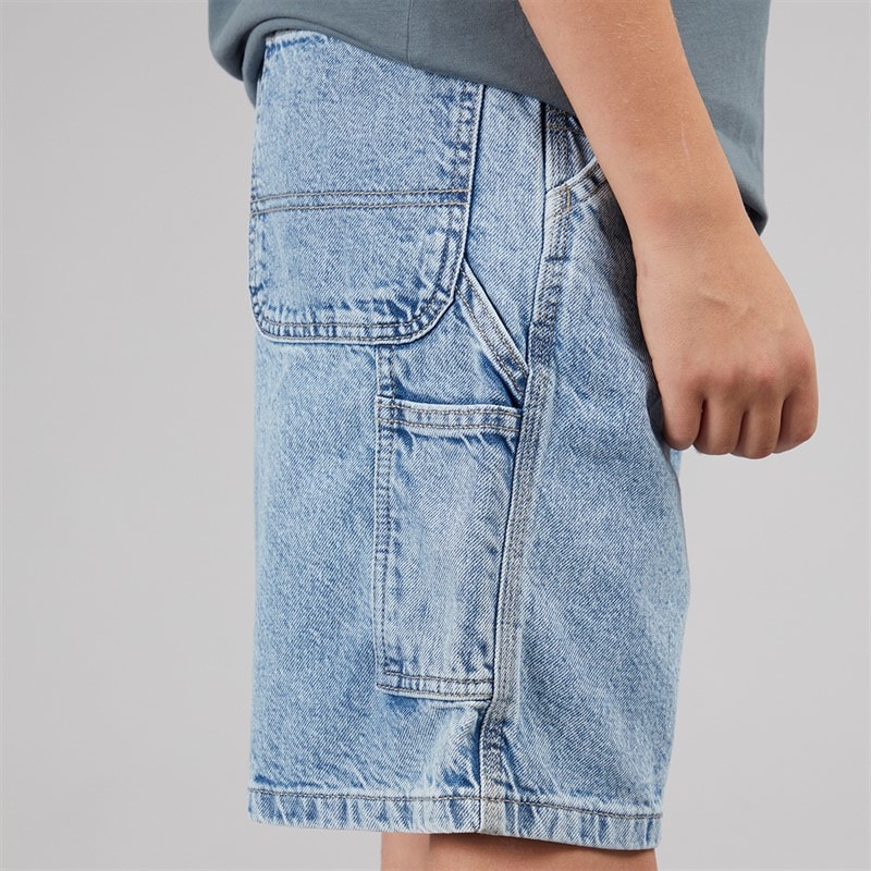 JACK & JONES Drenge Tony SQ 234 Carpenter Shorts Blue Denim - Billede 3