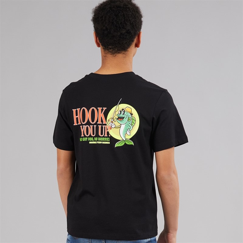 JACK & JONES Drenge Bigwig T-shirt Sort - Billede 3