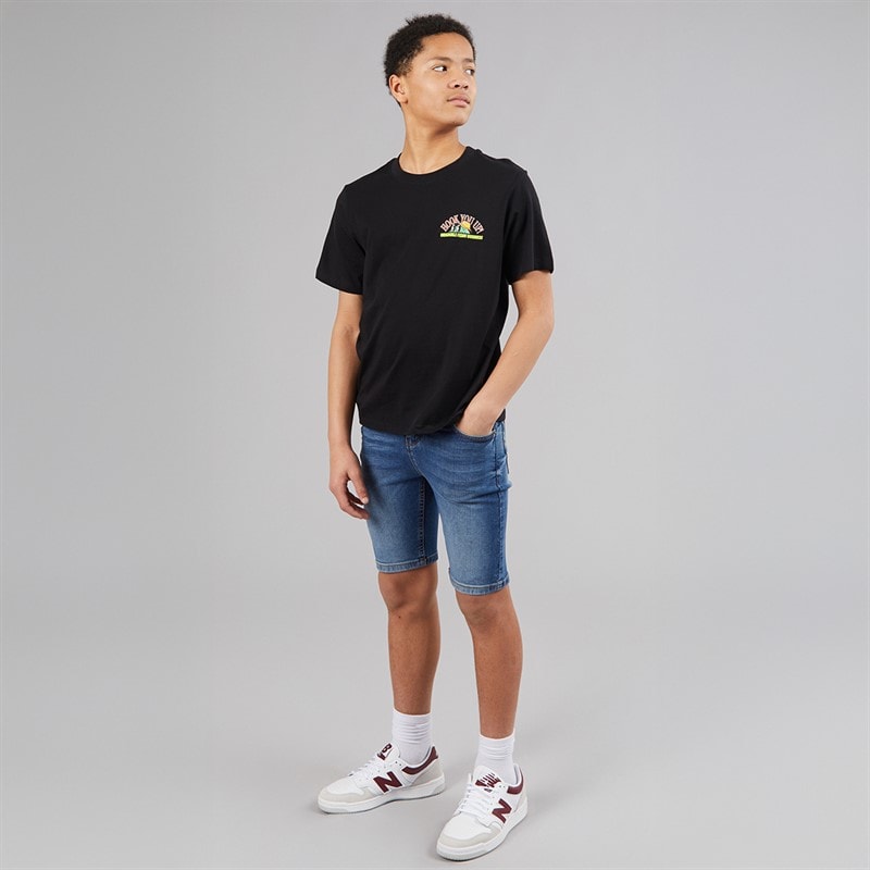 JACK & JONES Drenge Bigwig T-shirt Sort - Billede 4