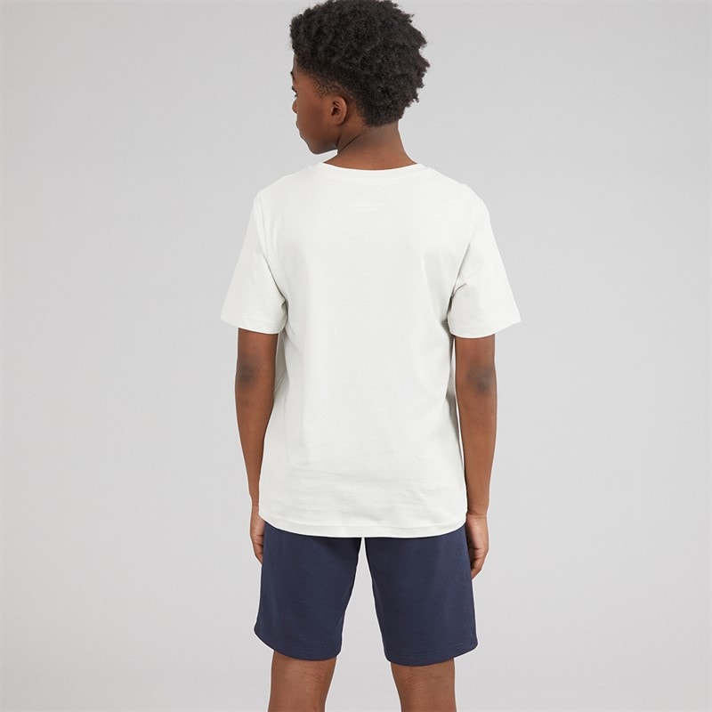 JACK & JONES Drenge Brandy T shirt og shorts sæt Glacier Gray - Billede 2