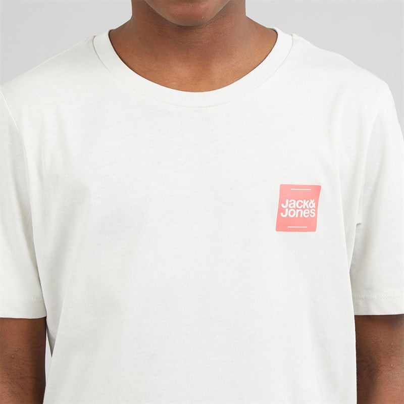 JACK & JONES Drenge Brandy T shirt og shorts sæt Glacier Gray - Billede 3