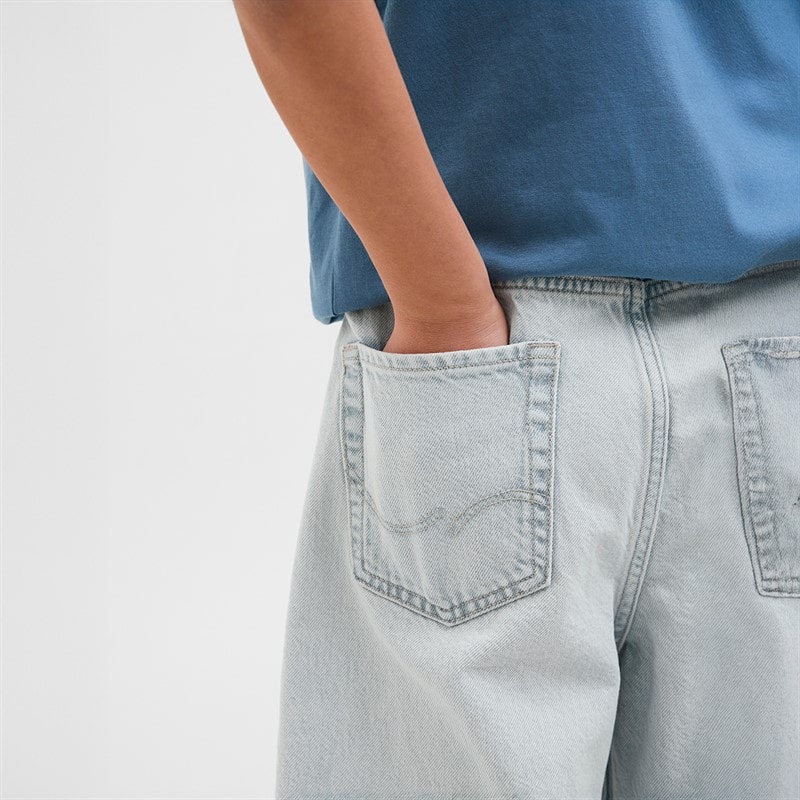 JACK & JONES Drenge Oprindelse Vide Ben Jeans Blue Denim - Billede 3