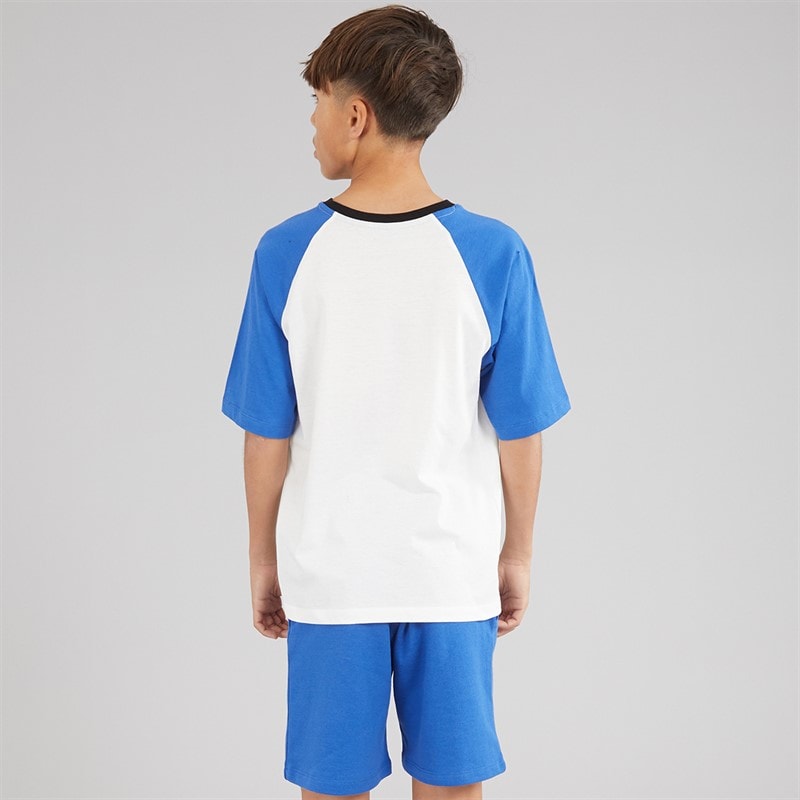 JACK & JONES Drenge Oern T shirt og Shorts Sæt Beaucoup Blue - Billede 2