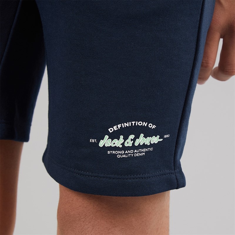JACK & JONES Drenge Brandon T shirt Og Shorts Sæt Celestial Blue - Billede 5