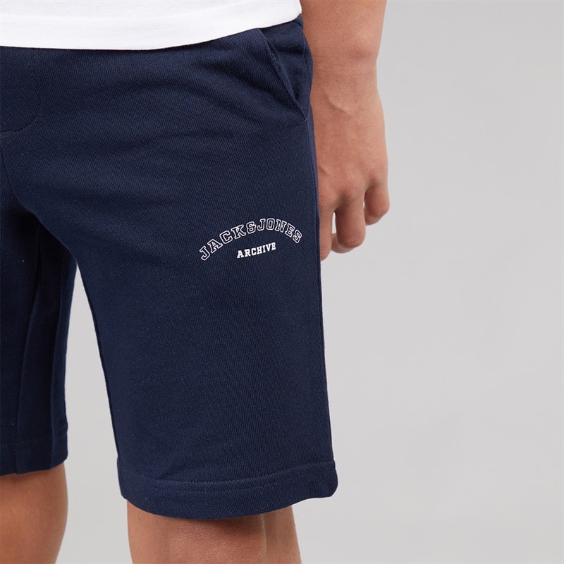 JACK & JONES Drenge college t-shirts og shorts sæt Navy Blazer - Billede 5
